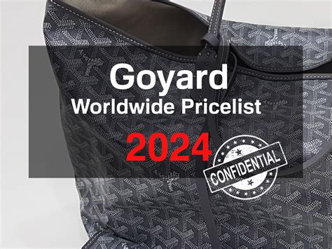 goyard cigar price|2024 Goyard Price List (USA vs. Paris) .